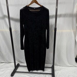 Good American Black Long Sleeve Dress